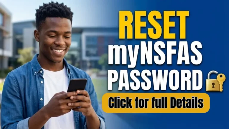 Reset Your myNSFAS Password Check Complete Procedure Step by Step