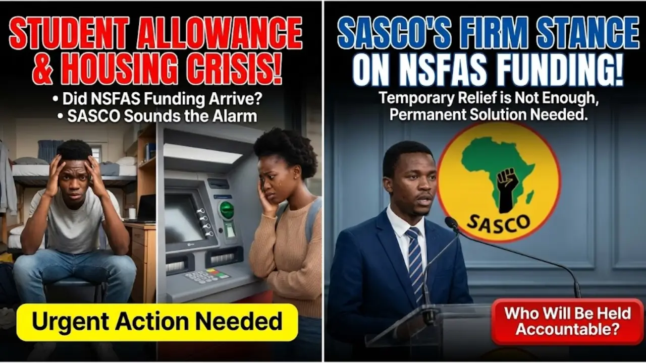 Funding Relief from NSFAS Acknowledged as SASCO Flags Key Student Issues