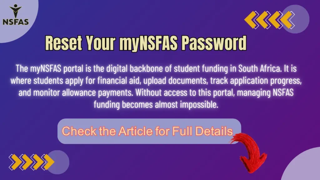 Reset Your myNSFAS Password Online Step-by-Step Guide