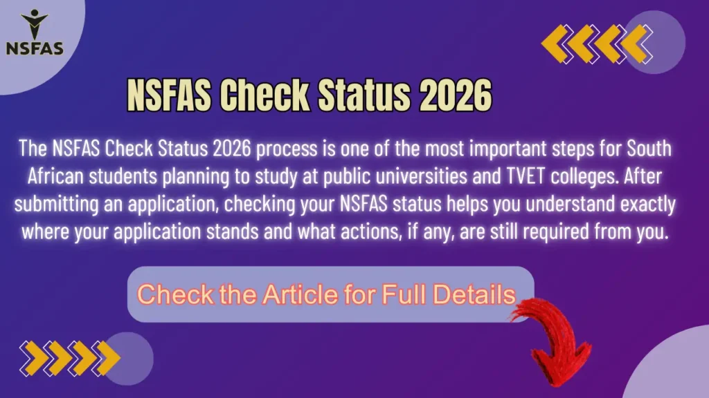 NSFAS Check Status 2026 Check Funding Stages, and Payments Details Step by Step