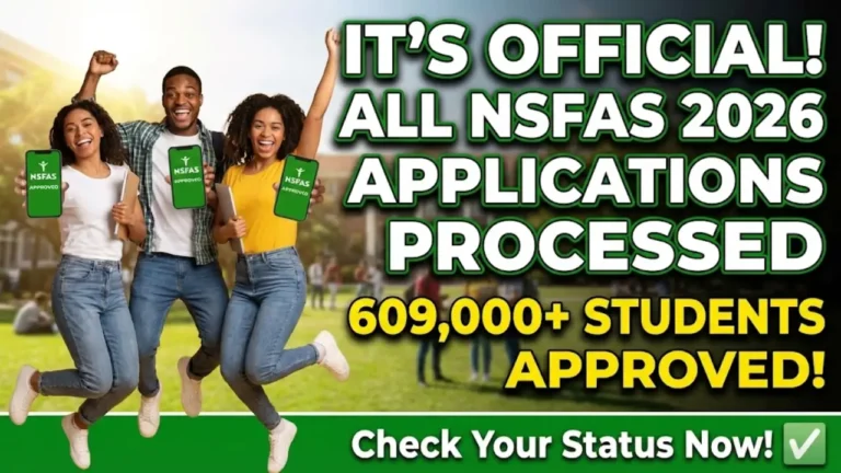 NSFAS Confirms 2026 Student Funding Good News for Registered Students