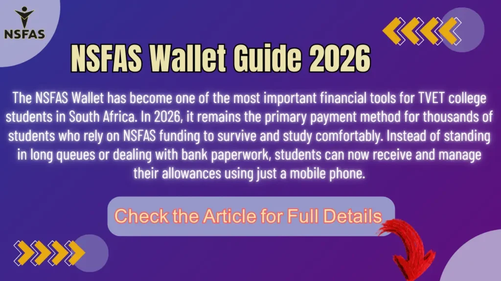 NSFAS Wallet Guide 2026 Check Withdrawal and Balance Check Procedure
