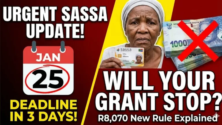 SASSA R8070 January 2026 Start How the New Limits Affect SASSA Drant Eligibility