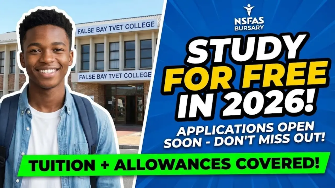 NSFAS Bursaries At False Bay TVET College 2026 Complete Online Application Procedure