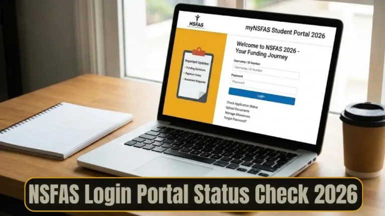 NSFAS Login Portal Status Check 2026 Step by Step