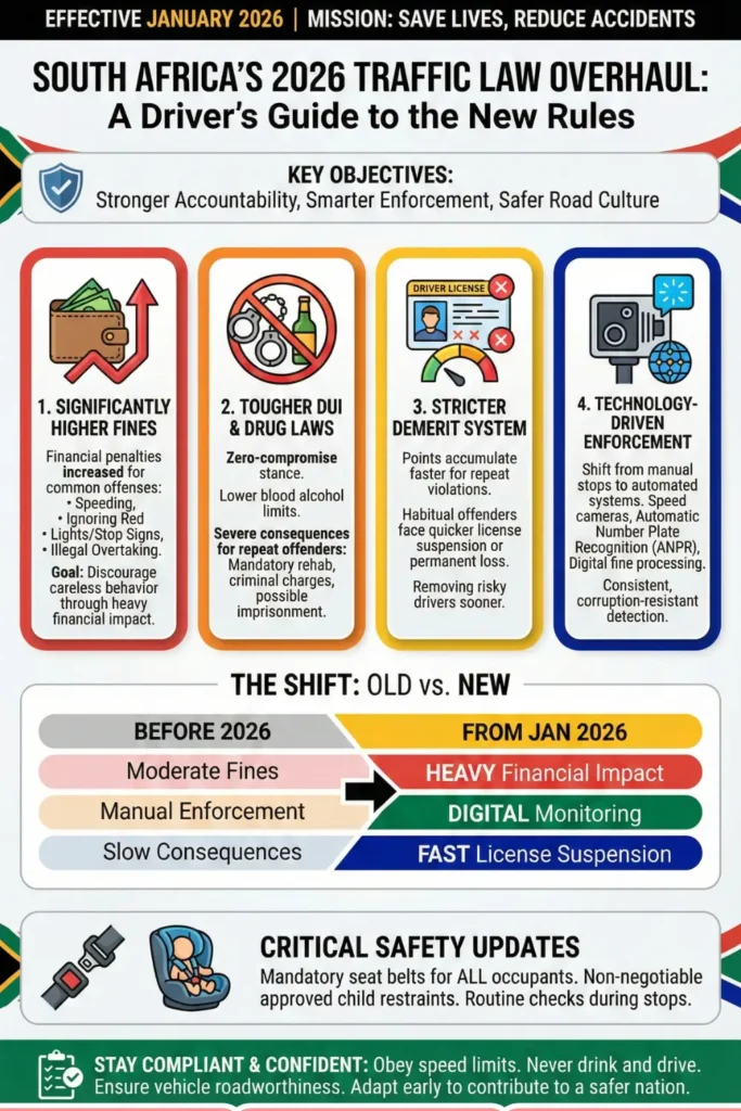 South Africa Major Traffic Law Changes In January 2026 Traffic Rules Guide Step by Step