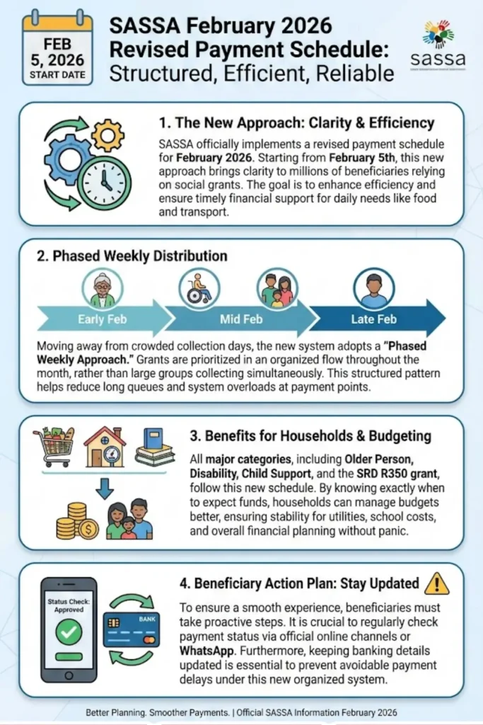 Sassa February Payment Schedule Released Check Weekly Schedule for Pension Disability R350