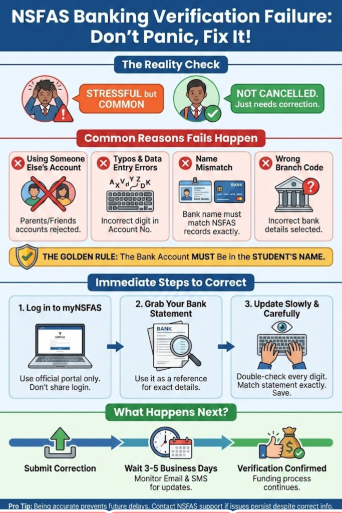 Any Failure During NSFAS Verification How to Find a Solution if it Happens