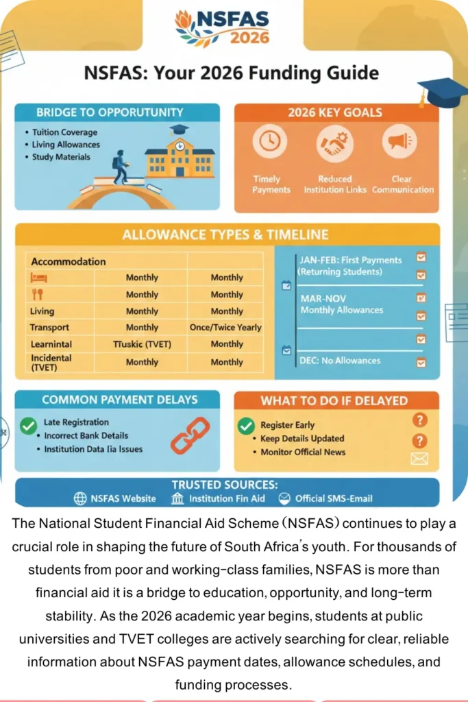 NSFAS Payment Dates and Allowance Schedule For Funding Check Complete Details