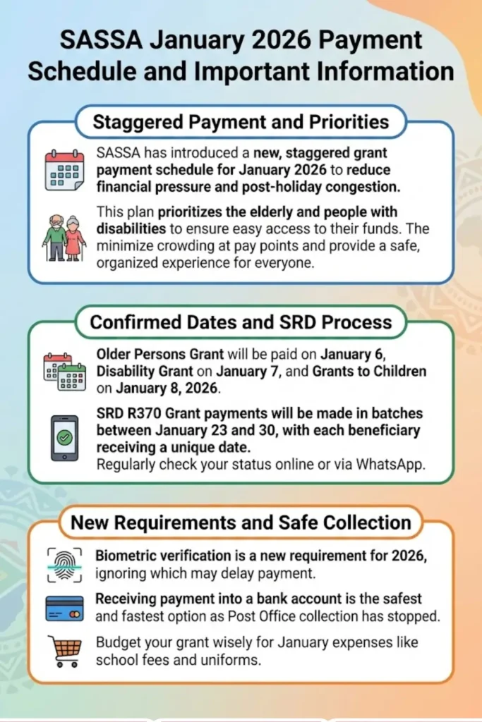 SASSA Grant Dates Confirmed January 2026 Check SRD Status and Balance Step by Step