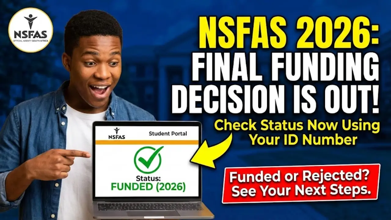 NSFAS Status Check Using ID Number 2026 Check Final Funding Details