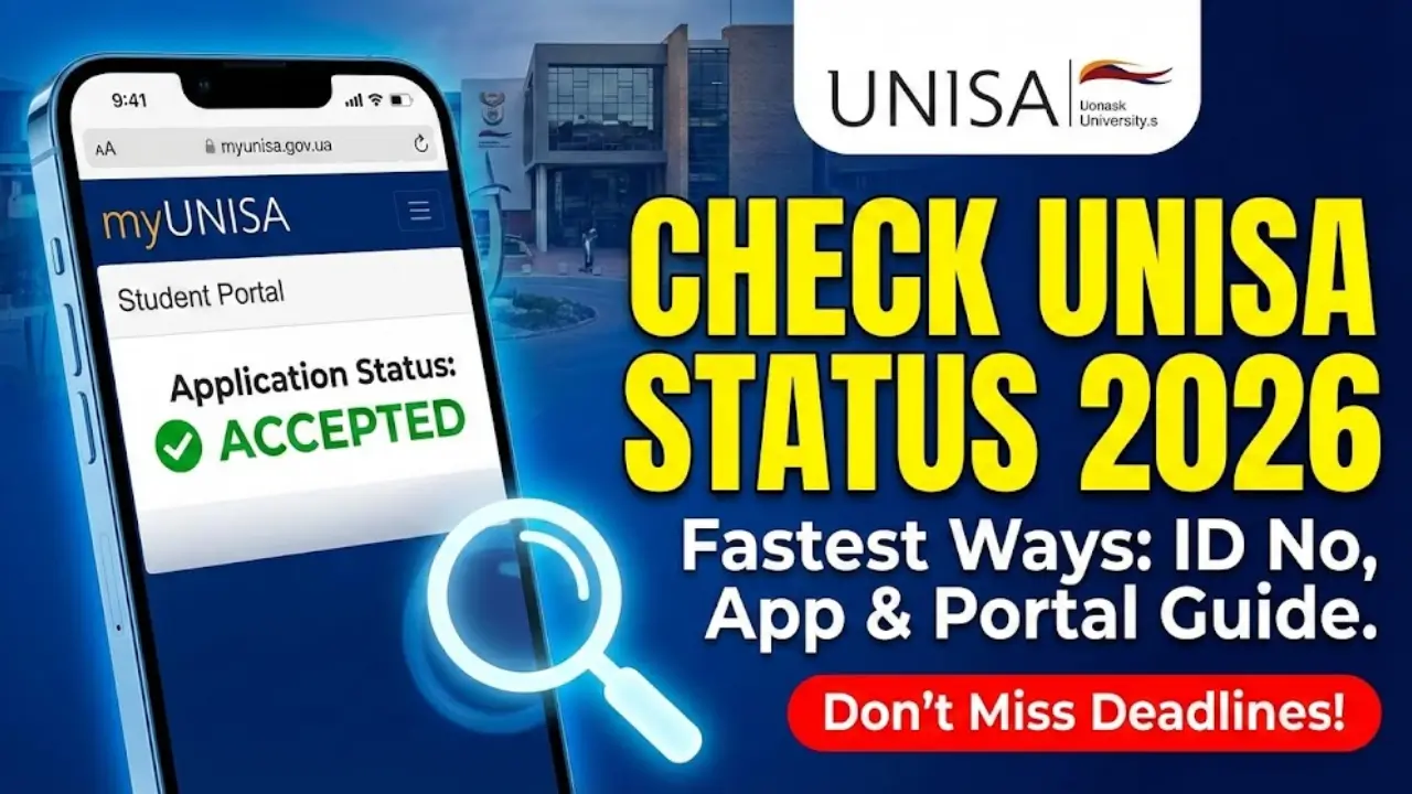 UNISA Application Status 2026 Online, How to Check ID, myUNISA Login Portal Details