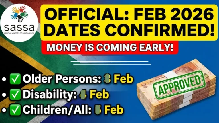 SASSA Payment Dates for February 2026 Check Children’s & All Other Grants Details