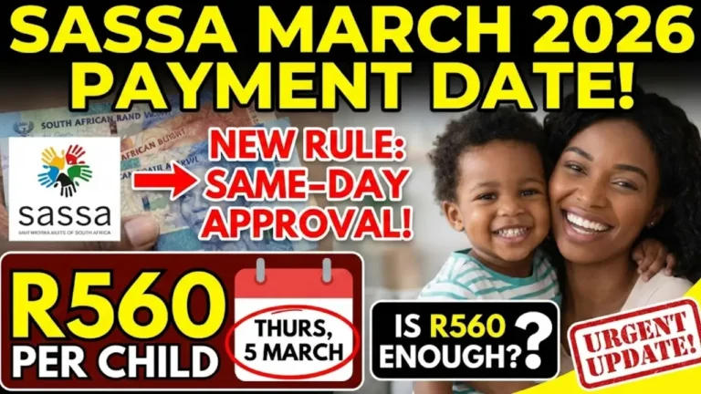 SASSA Child Support Grants March 2026 Check New Update