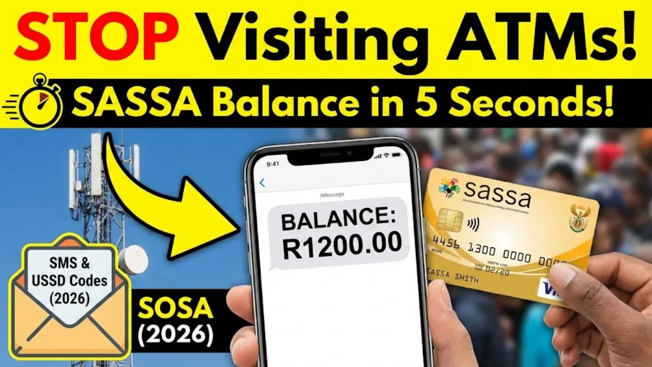 SASSA Balance Check Official Method Through SMS or mobile