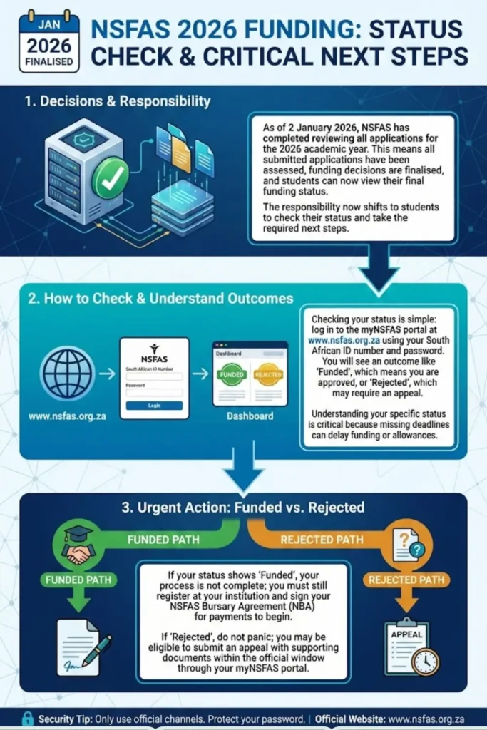 NSFAS Status Check Using ID Number 2026 Check Final Funding Details