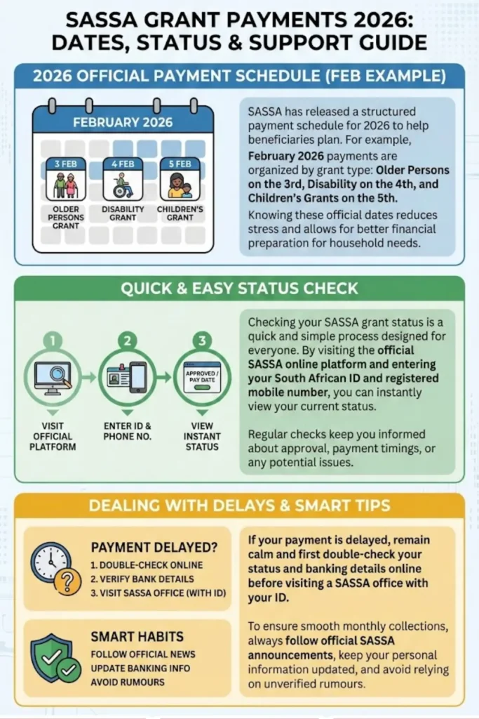 SASSA Status Check Payment Dates for 2026 Step by Step Complete Details