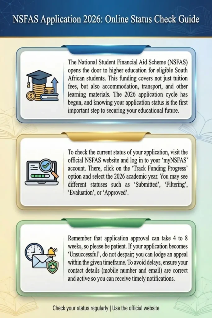 NSFAS Application 2026 Status Check Online Step by Step