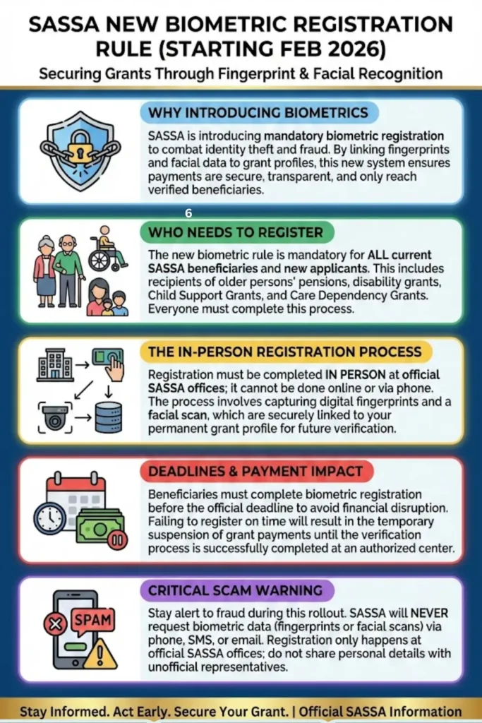 SASSA Biometric Registration Rule Check Who Needs to Register Biometrically