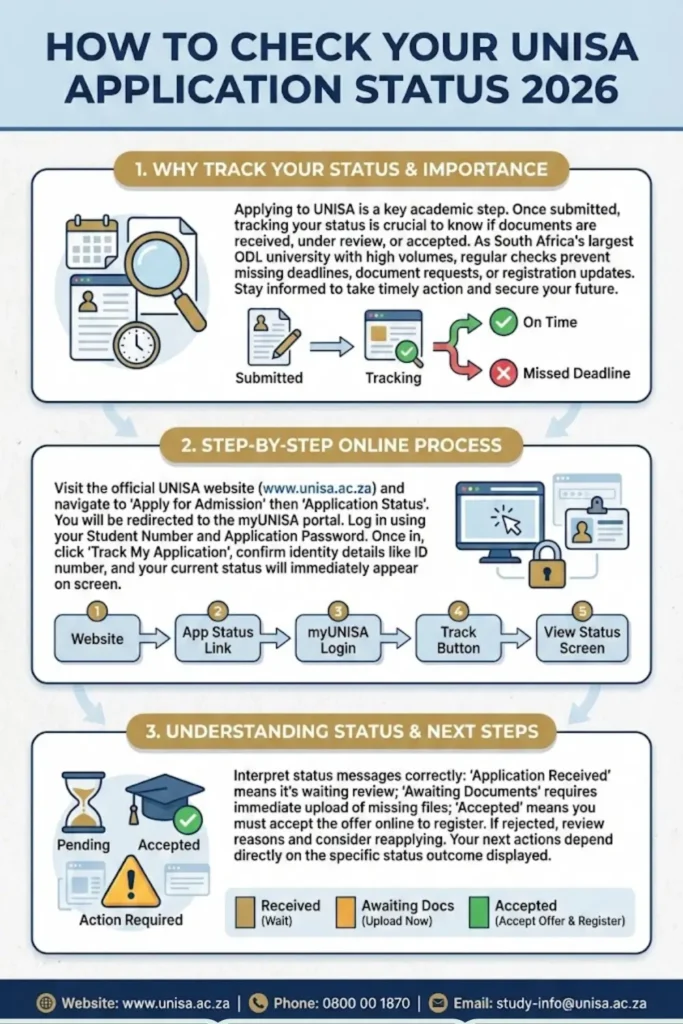 UNISA Application Status 2026 Check Application Status Through (Official website)