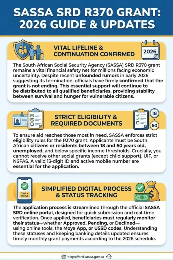SASSA Apply 370 Online Application and Check SRD R350 & R370 Status