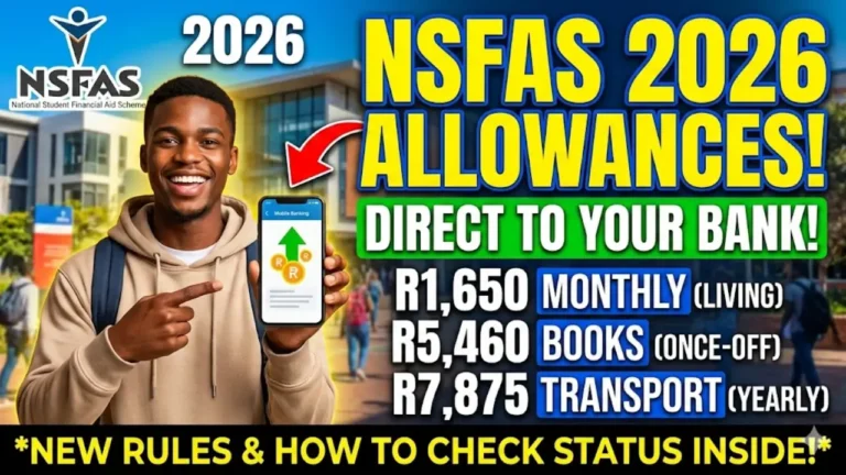 NSFAS Disbursement Allowance 2026 & Check 2026 TVET Collage Allowance Breakdown