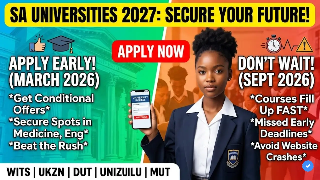Universities Open for 2027 Applications in South Africa