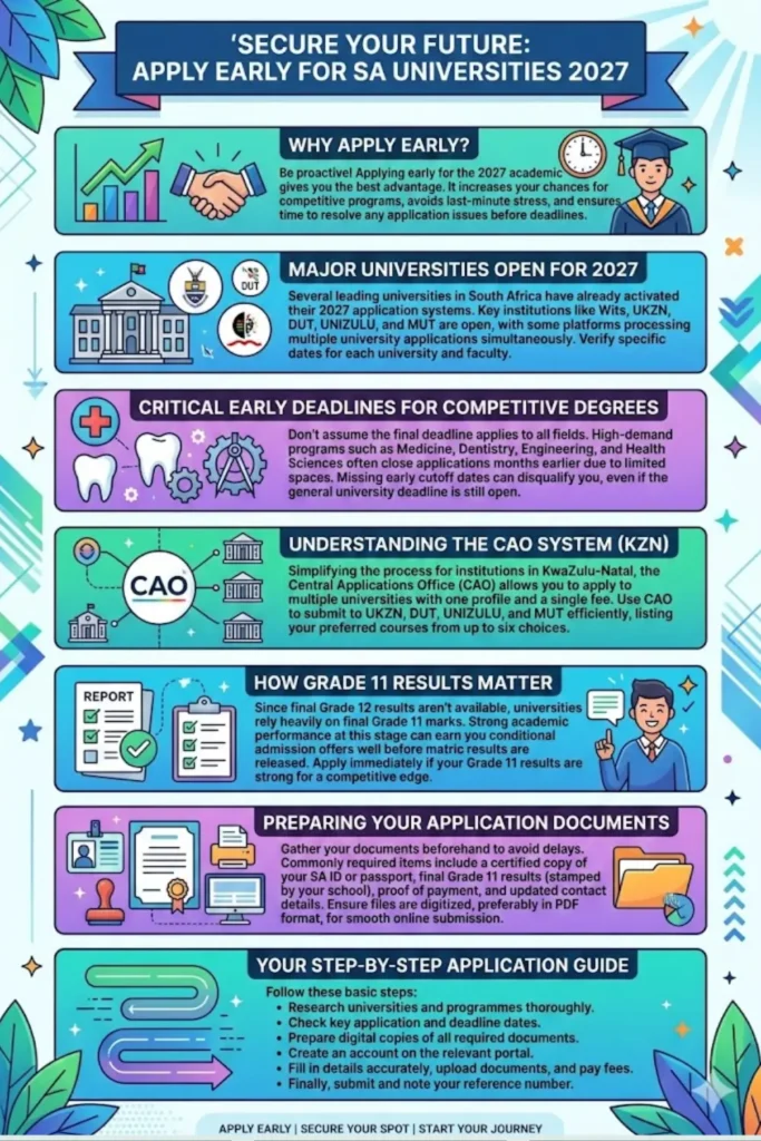 Universities Open for 2027 Applications in South Africa