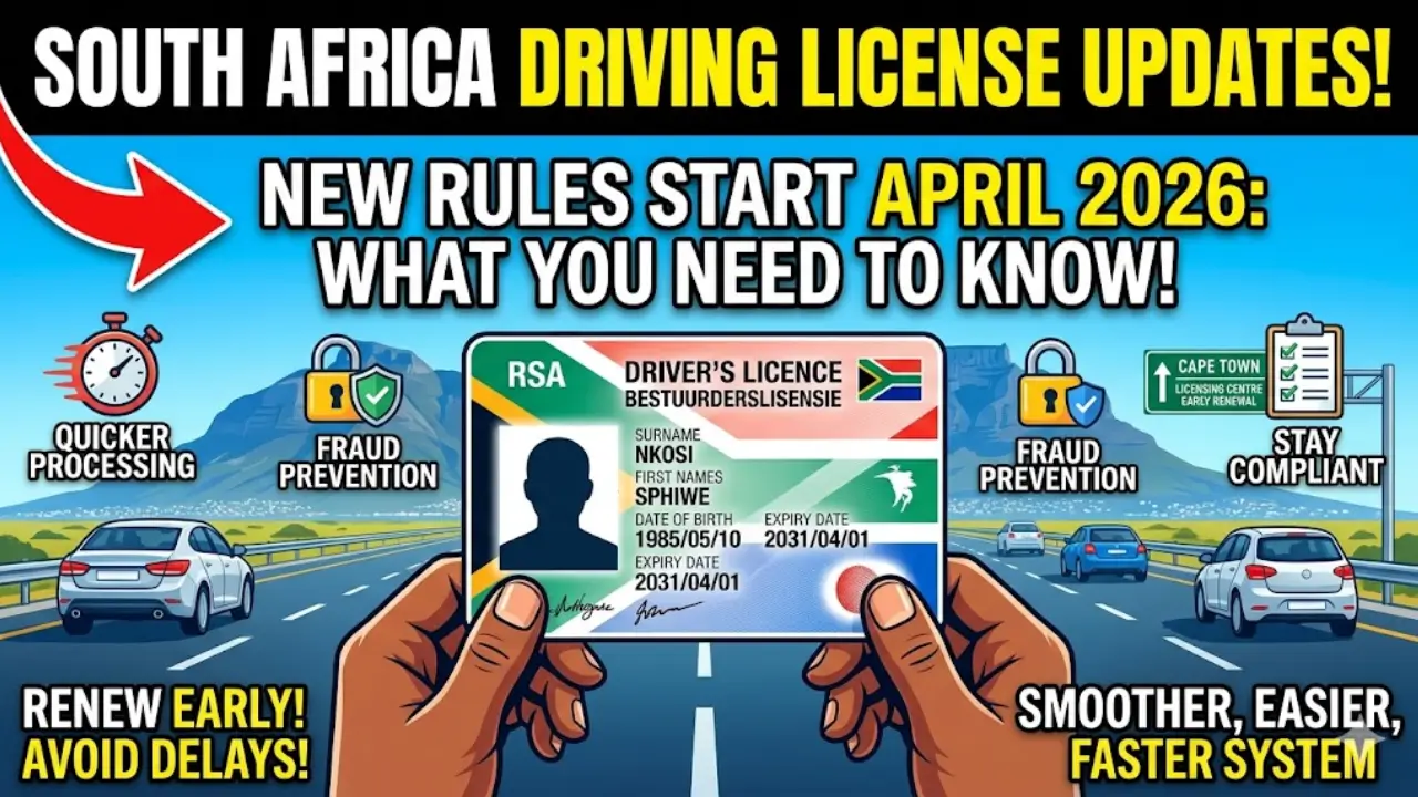 South Africa Driving Licence Rules Change in April 2026