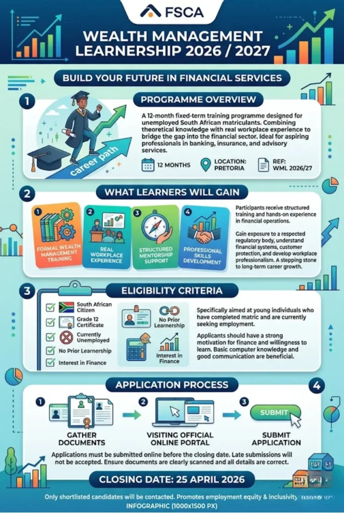 FSCA Wealth Management Learnership Programme 2026 / 2027 Check Complete Details