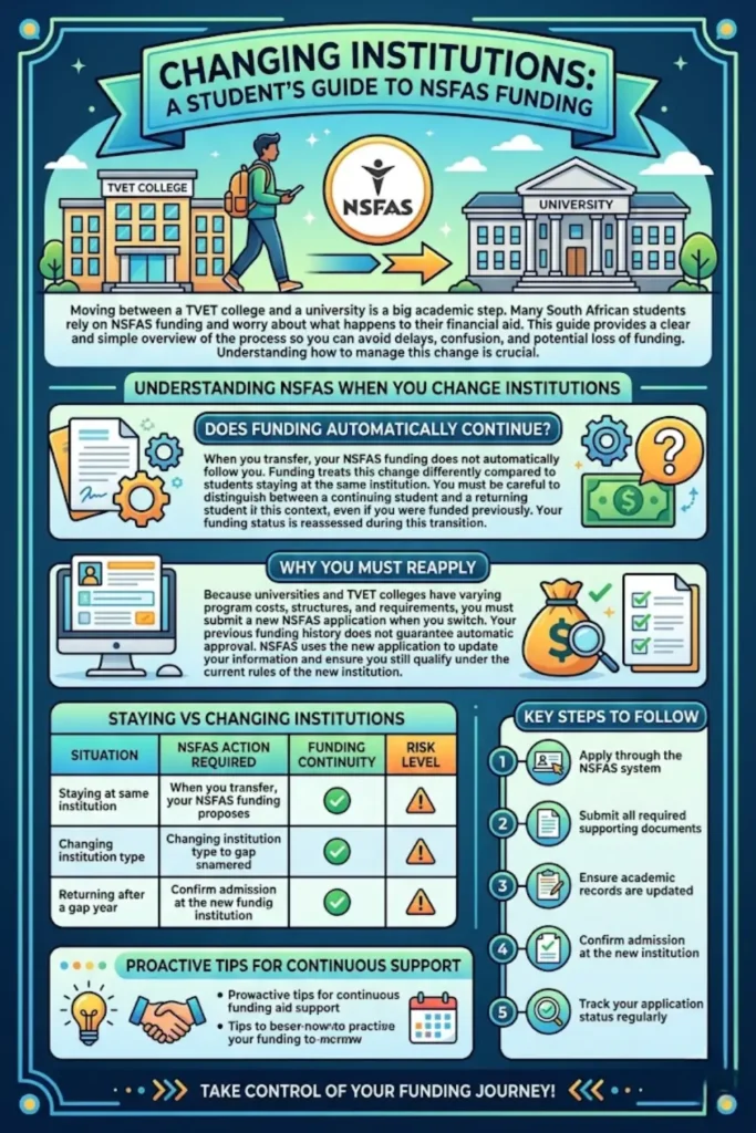 How will NSFAS Funding be Received After Changing Universities is a Question Many South Africans Have
