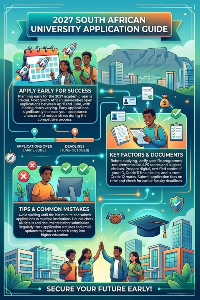 2027 South Africa University Application Update & Check Opening and Closing Dates