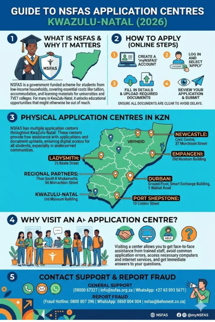 NSFAS Application Center In Kwazulu-Natal Check New Details 2026 