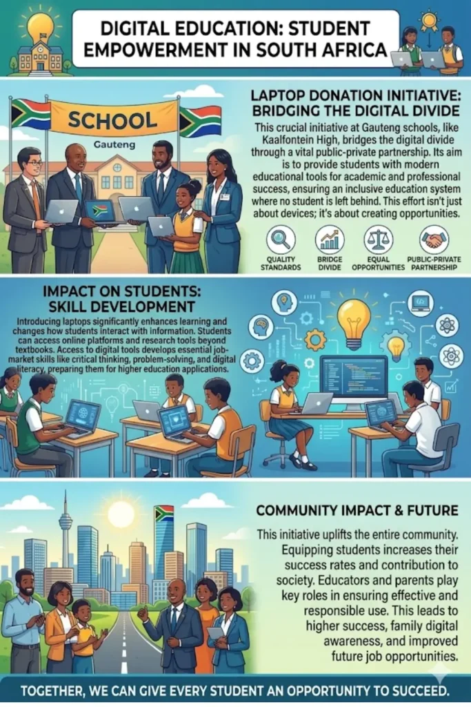 Laptop Donation to Gauteng School in South Africa Bridging the Digital Divide in Education