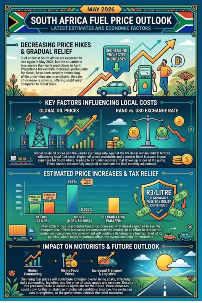 South Africa Fuel Price Increase In May 2026