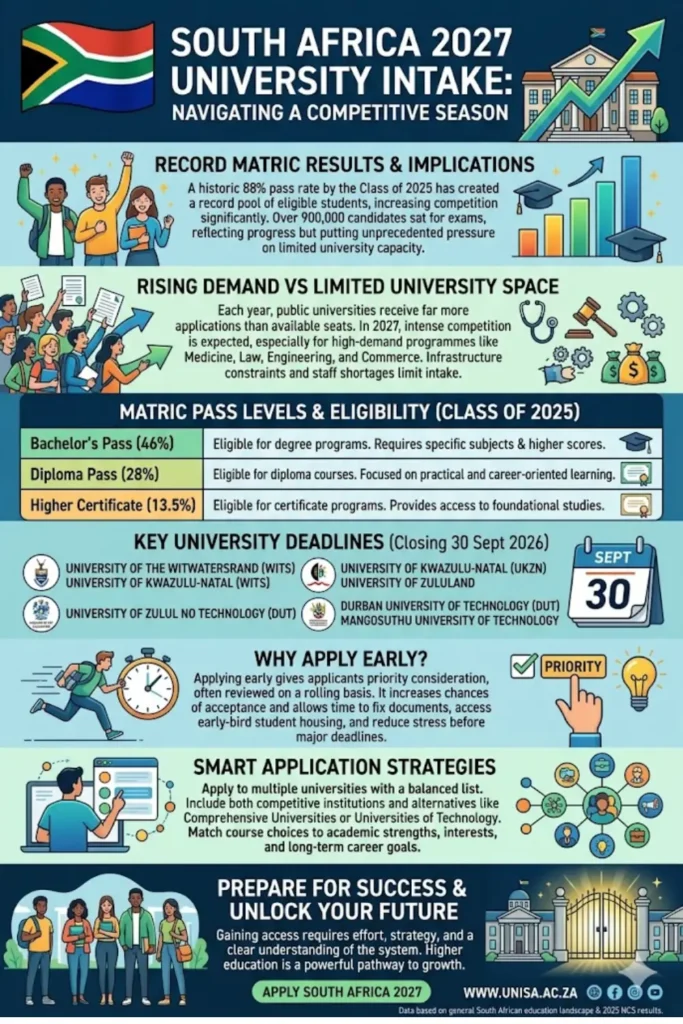 Applications for 2027 University in South Africa Check Full Details 
