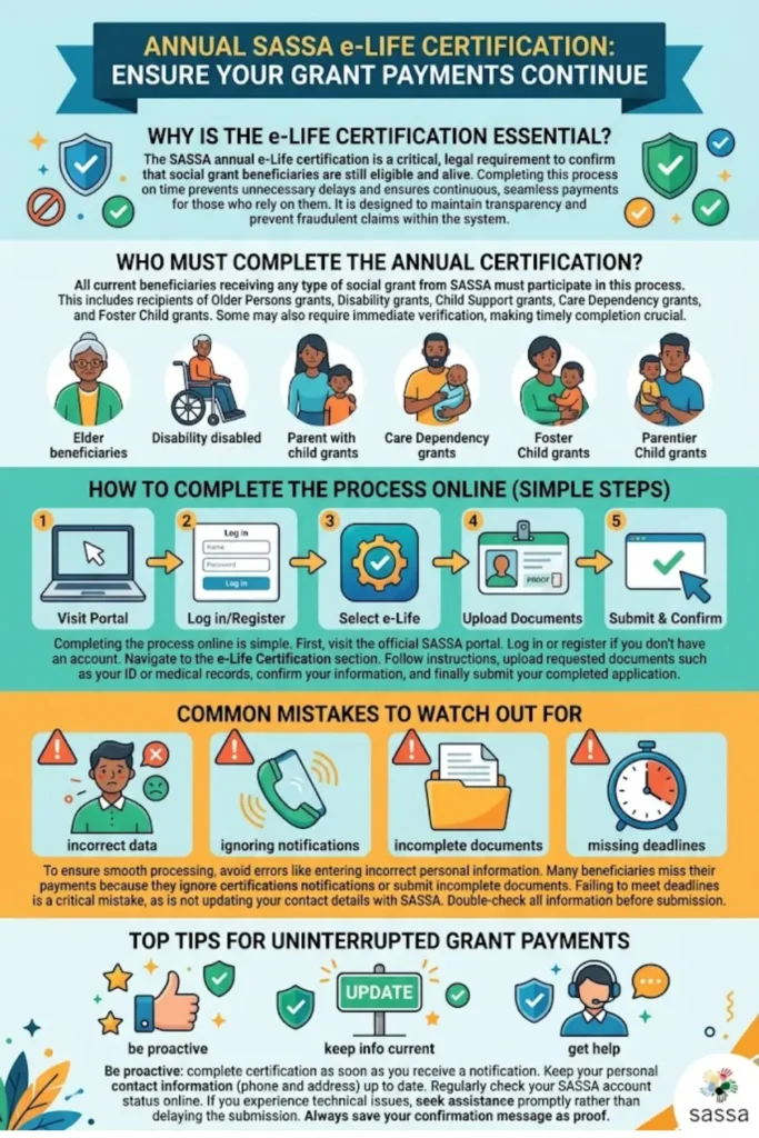 Sassa Annual Certification Online Guide Step by Step 