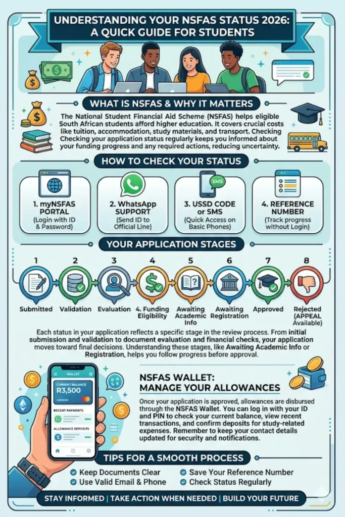 NSFAS Status Check 2026 Check NSFAS Wallet Balance or Allowances & Track Your Application