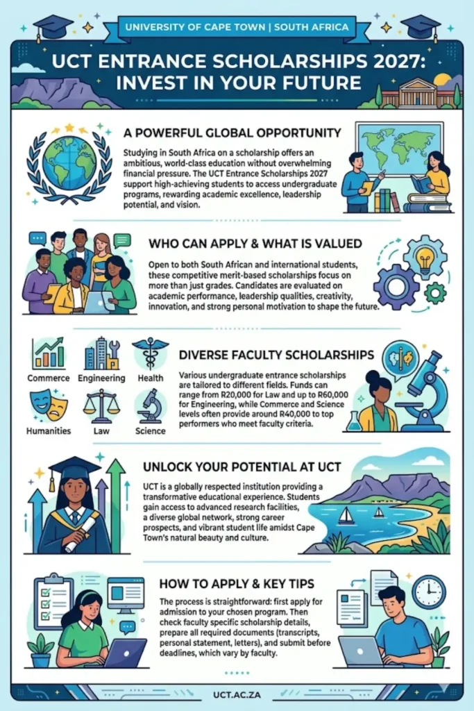 University of Cape Town South Africa Scholarships 2027 Check Official Portal 