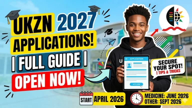 University of KwaZulu-Natal 2027 Applications Details Check Online