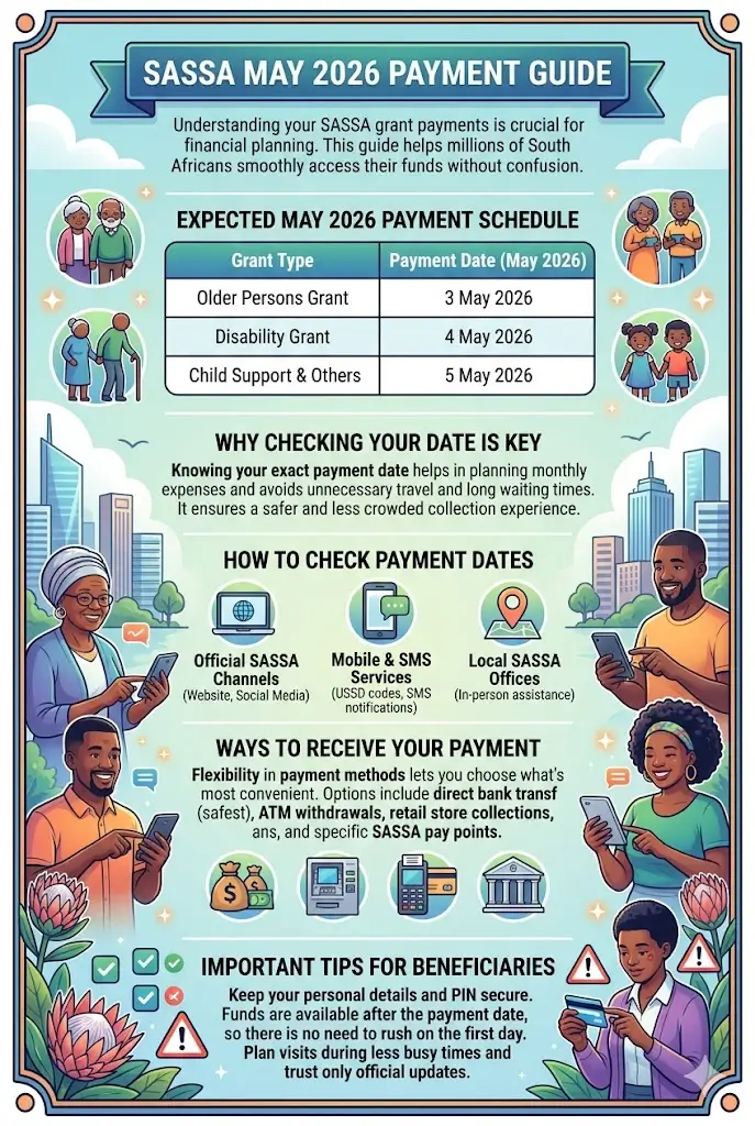 How to Check Sassa May 2026 Payment Dates 
