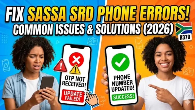 SASSA SRD Phone Number Common 2026 Errors and Troubleshooting