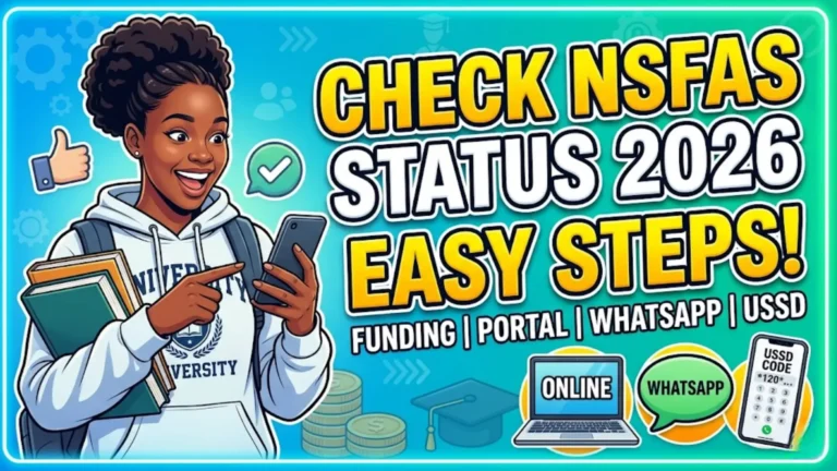 NSFAS Status Check 2026 Details Sep by Step Via Using WhatsApp & USSD Code