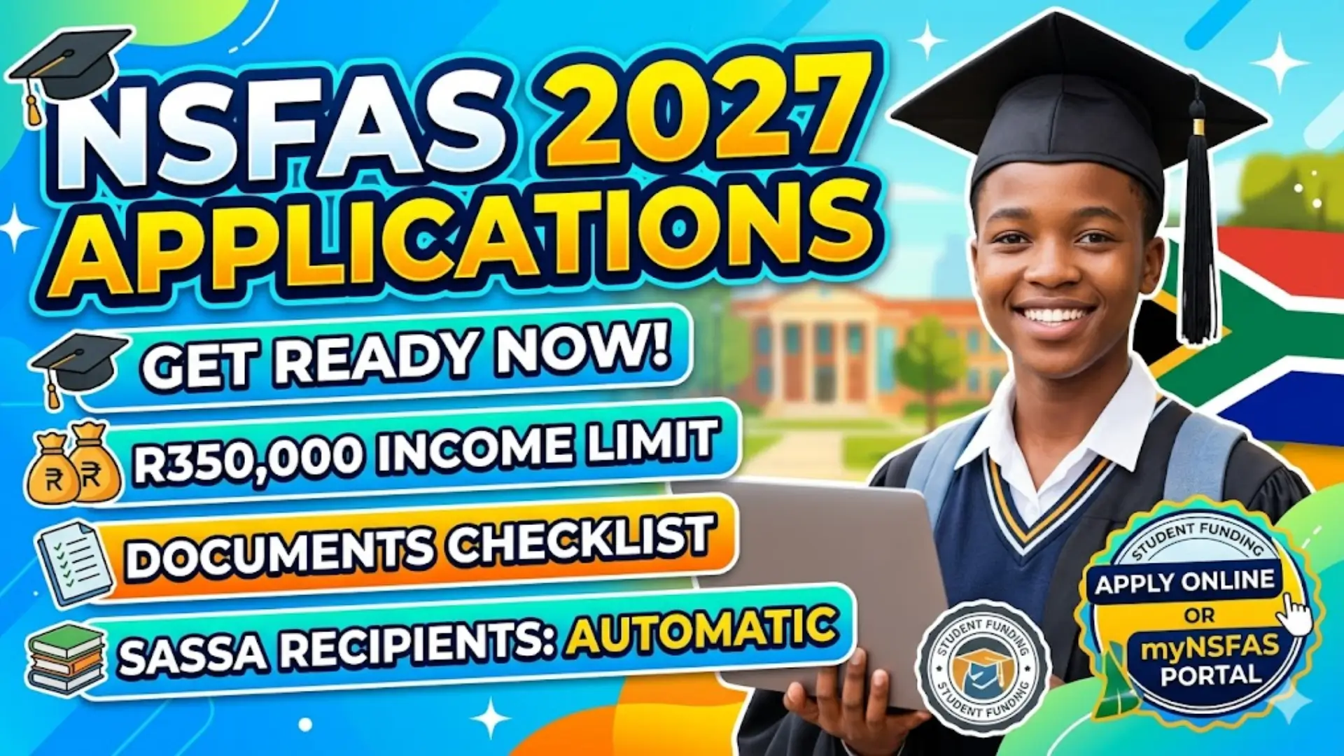 NSFAS Applications 2027 Funding Planning Check Required Documents & Apply Through myNSFAS Portal