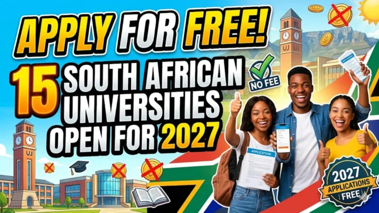 15 Universities Open for 2027 Applications Without Application Fee