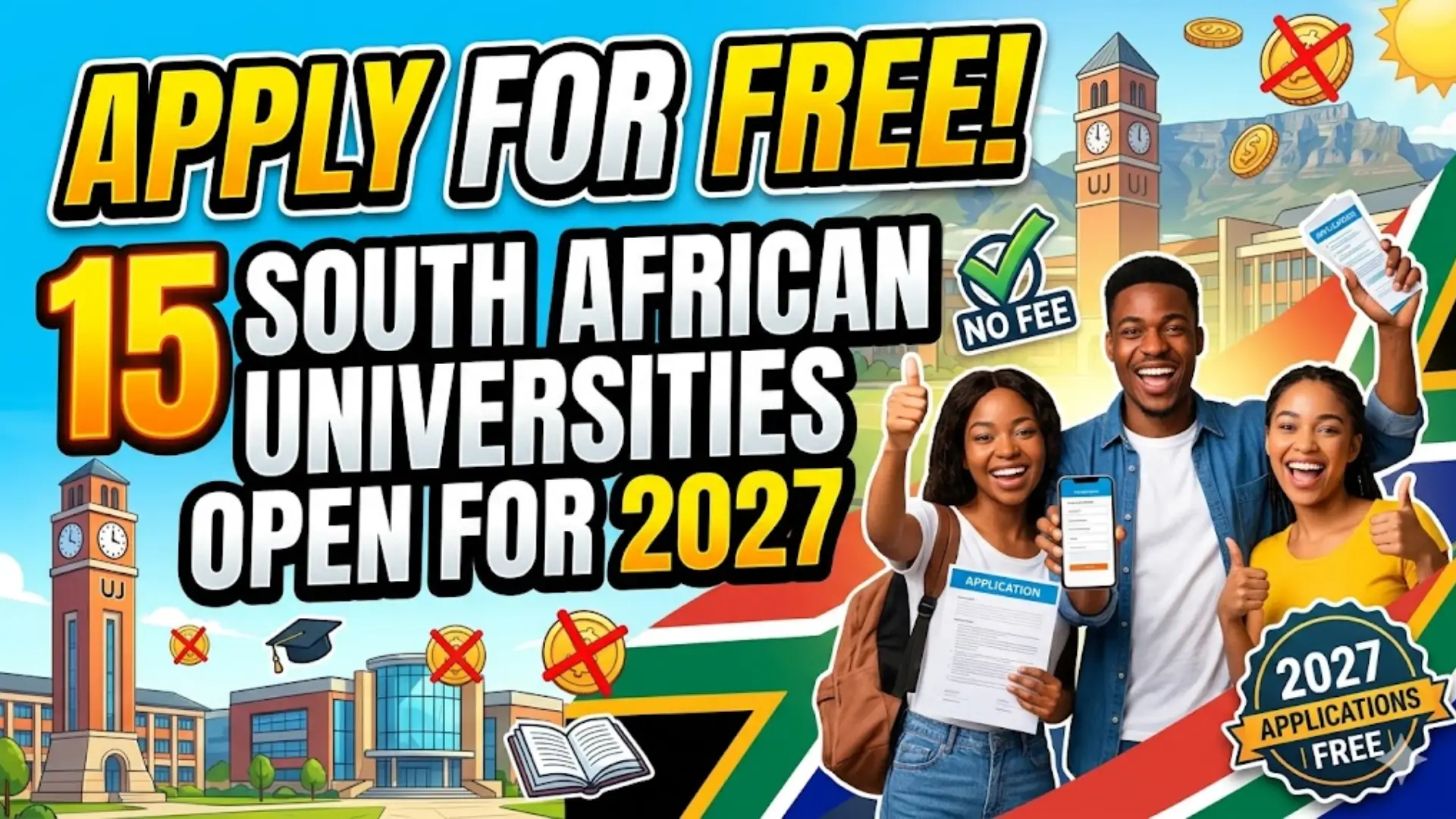 15 Universities Open for 2027 Applications Without Application Fee