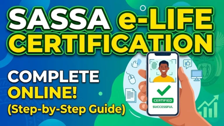 SASSA E life Certification Portal Check Requirement Step by Step