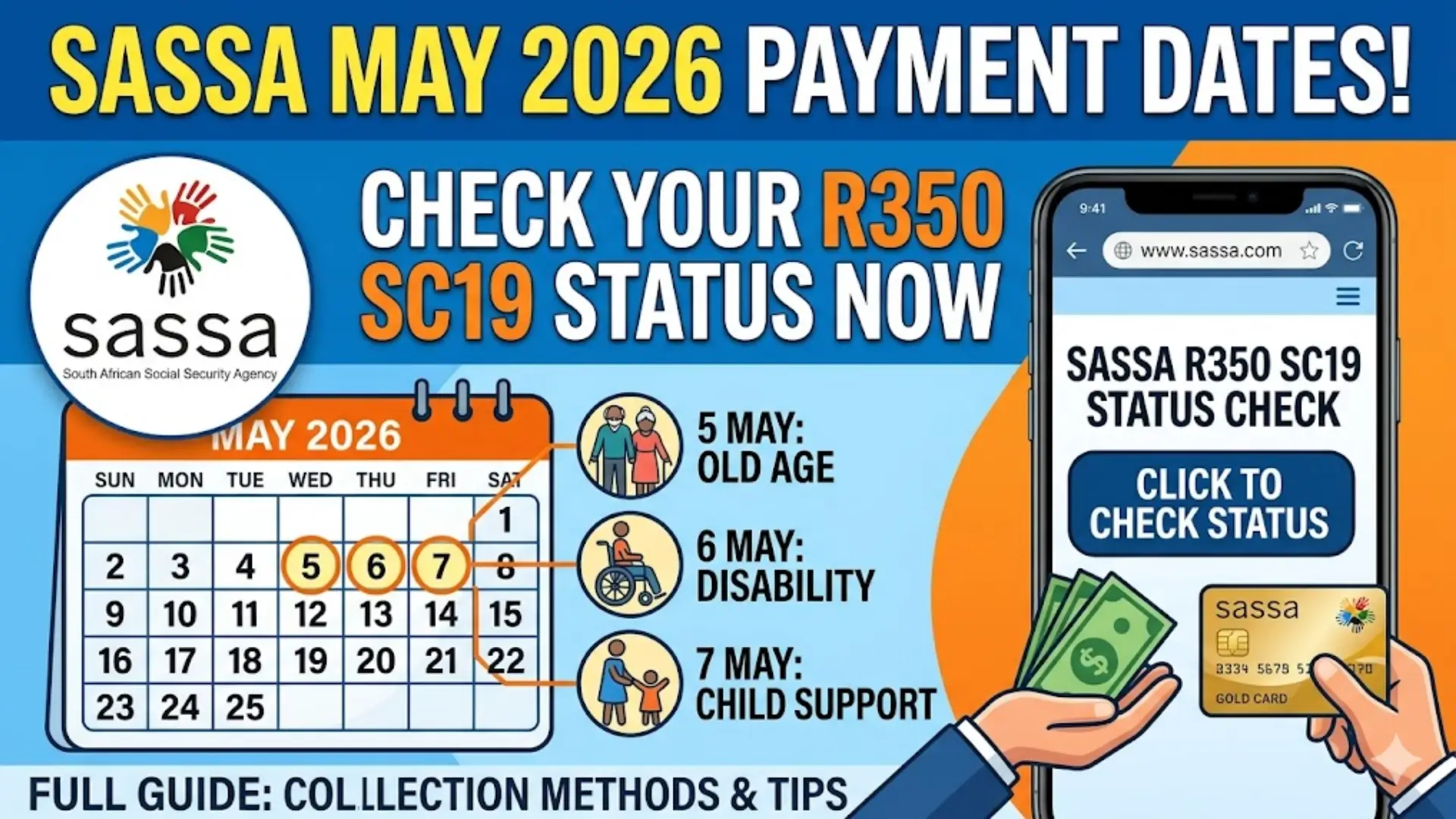 South African Social Security Agency Status Check for R350 SC19