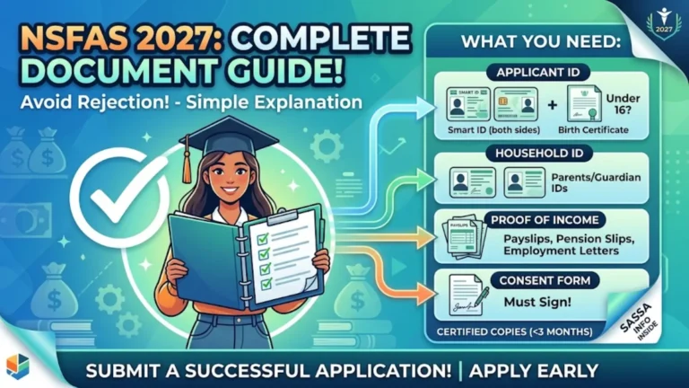 NSFAS Documents Needed for Application 2027 Check SASSA Recipients and Age Restriction
