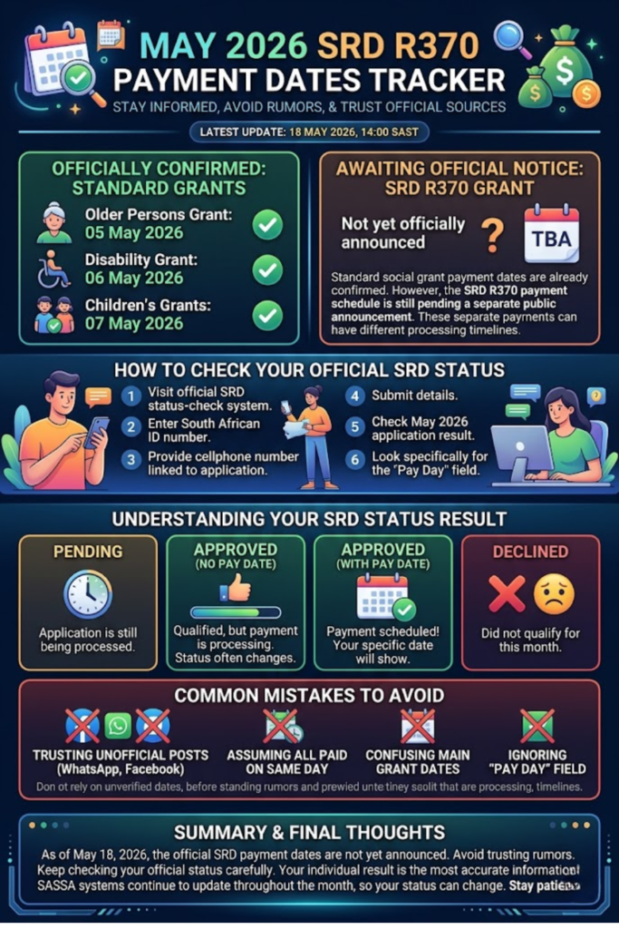 How to Check May 2026 SRD Payment Dates Tracker